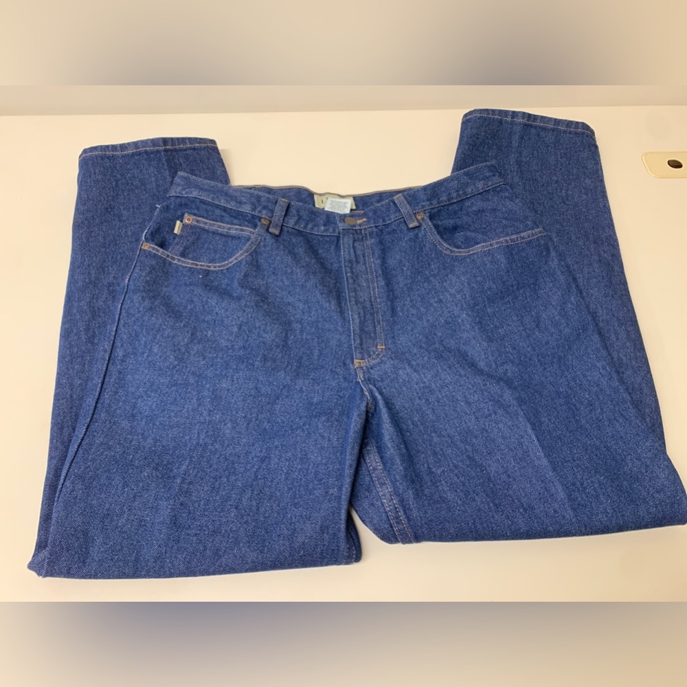 Vintage Y2K Men’s 37 x 30 Classic Fit L.L. BEAN 100% Cotton Blue Jeans